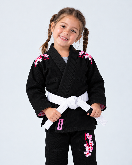 FW Sakura Kids BJJ Gi - Schwarz