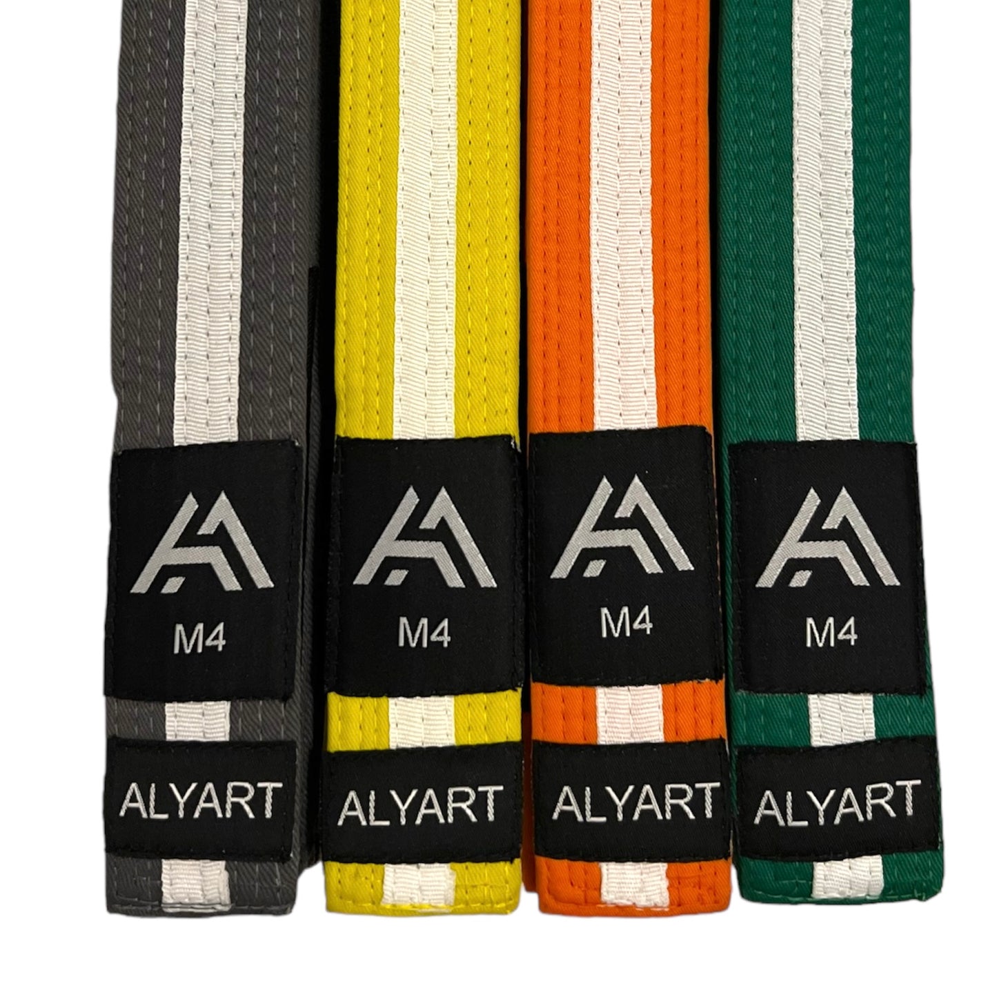 AA - Ceinture enfant IBJJF BJJ à rayures blanches