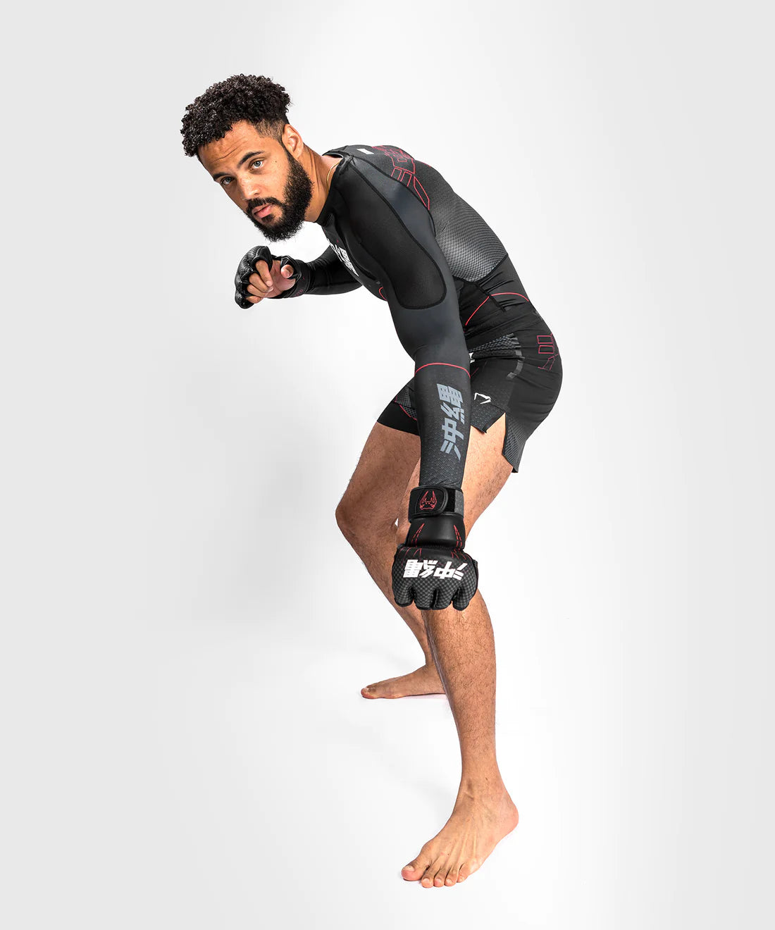 Venum Okinawa 3.0 Rashguard – Langarm – Schwarz/Rot - FIGHTWEAR