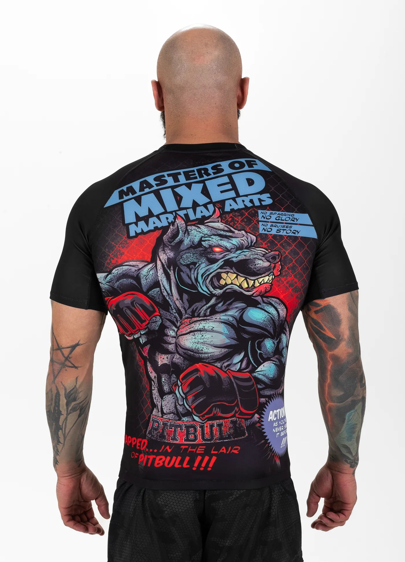 PITBULL MASTER OF MMA HILLTOP Rashguard noir