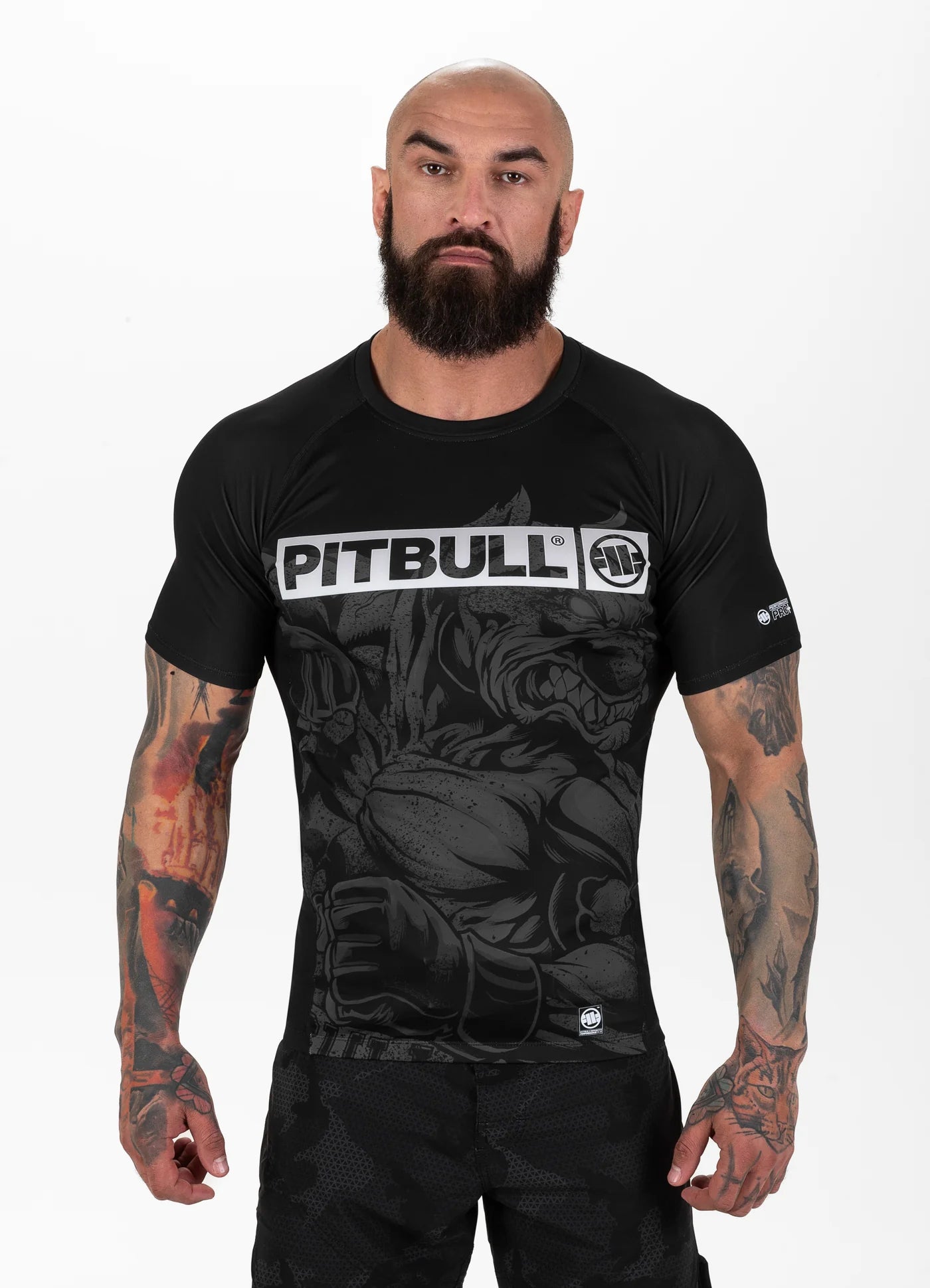 PITBULL MASTER OF MMA HILLTOP Rashguard noir