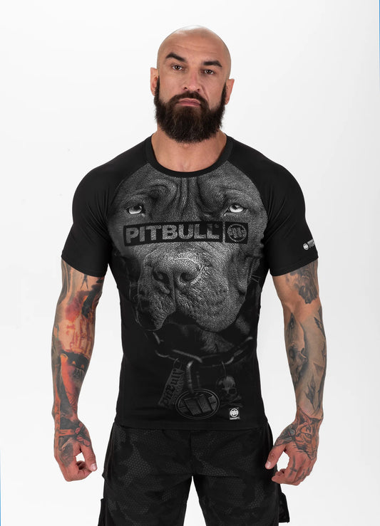 PITBULL BORN 1989 : Rashguard noir