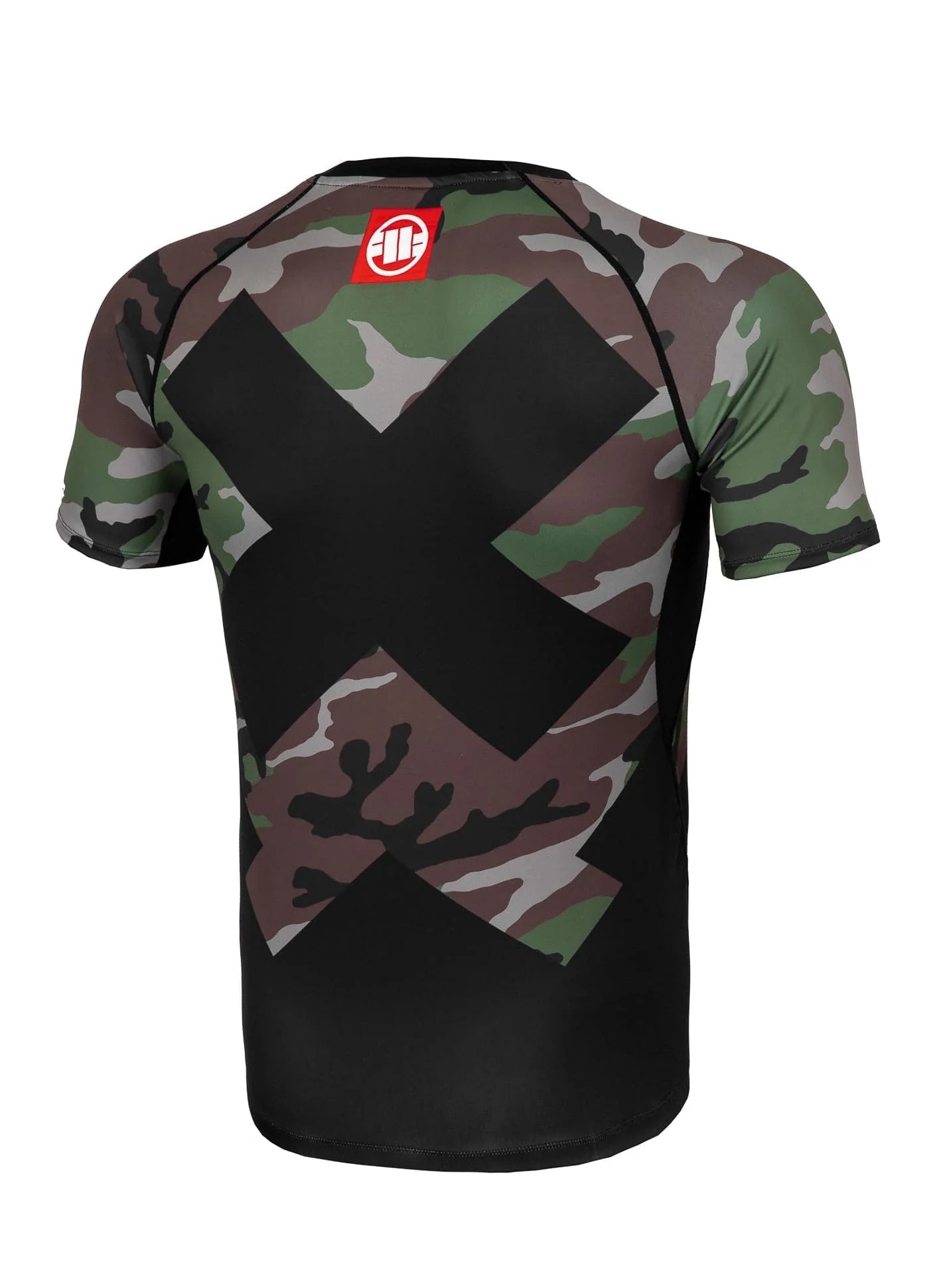 Rash Guard PITBULL CROSS CAMO Woodland Camo