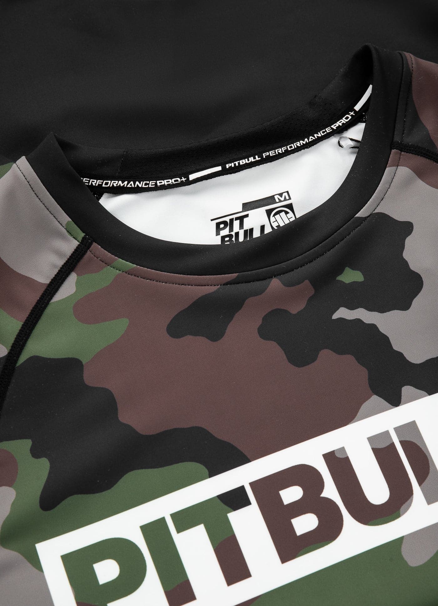 Rash Guard PITBULL CROSS CAMO Woodland Camo