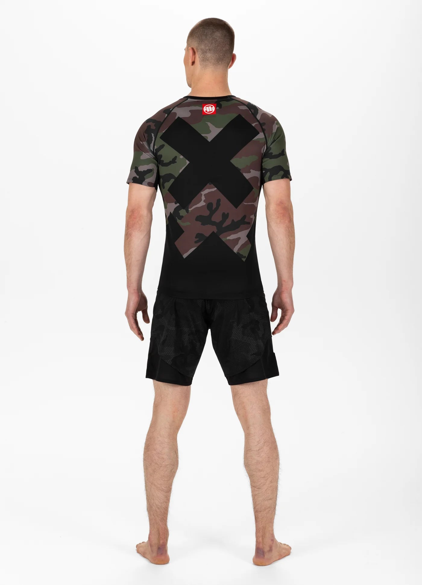 Rash Guard PITBULL CROSS CAMO Woodland Camo