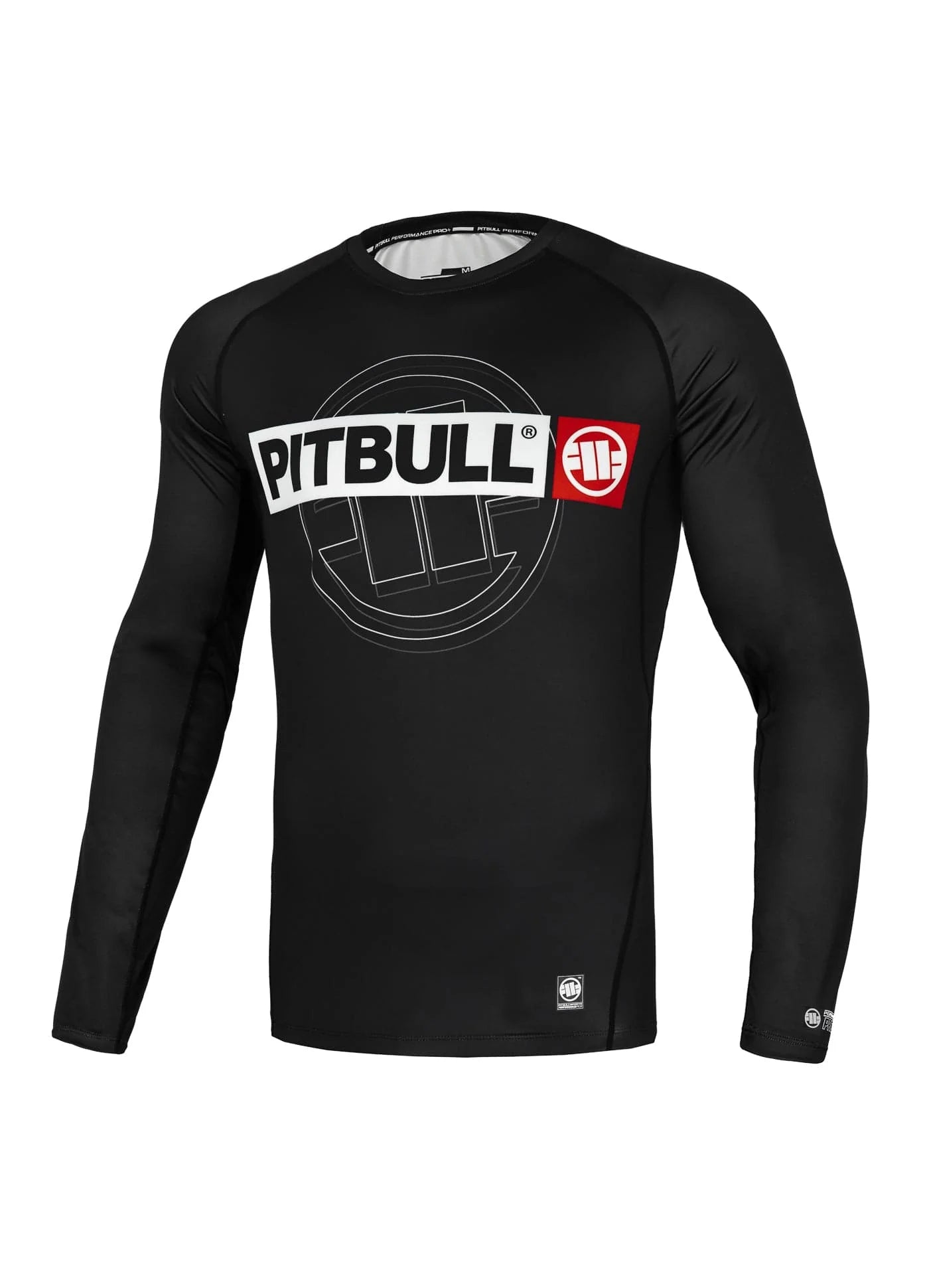 PITBULL HILLTOP SPORTS Rashguard noir à manches longues