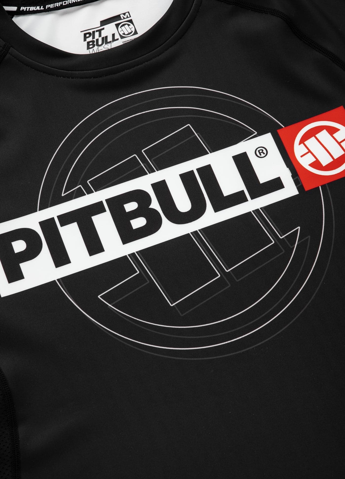 PITBULL HILLTOP SPORTS Rashguard noir à manches longues