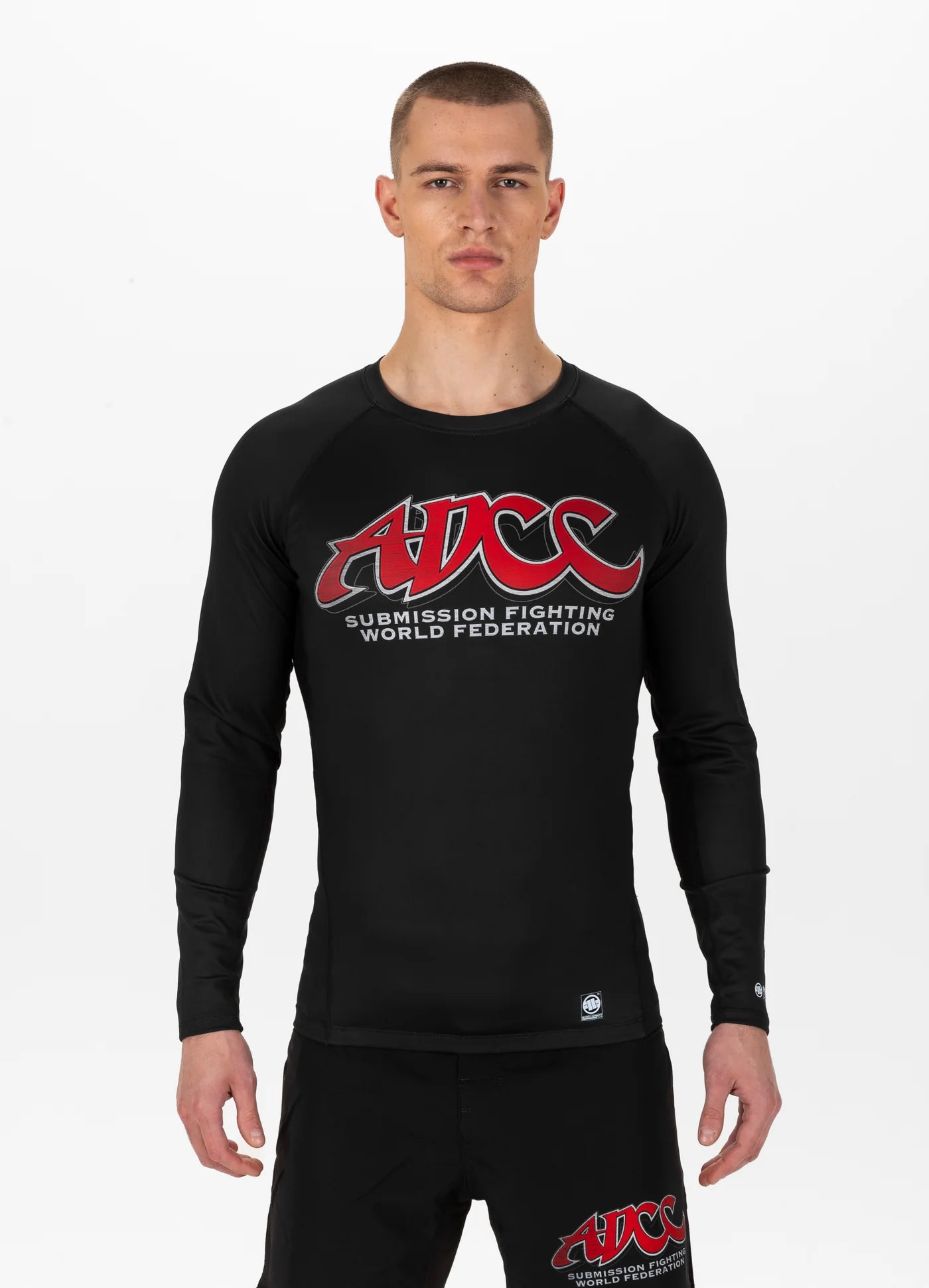 Rashguard noir à manches longues ADCC 2