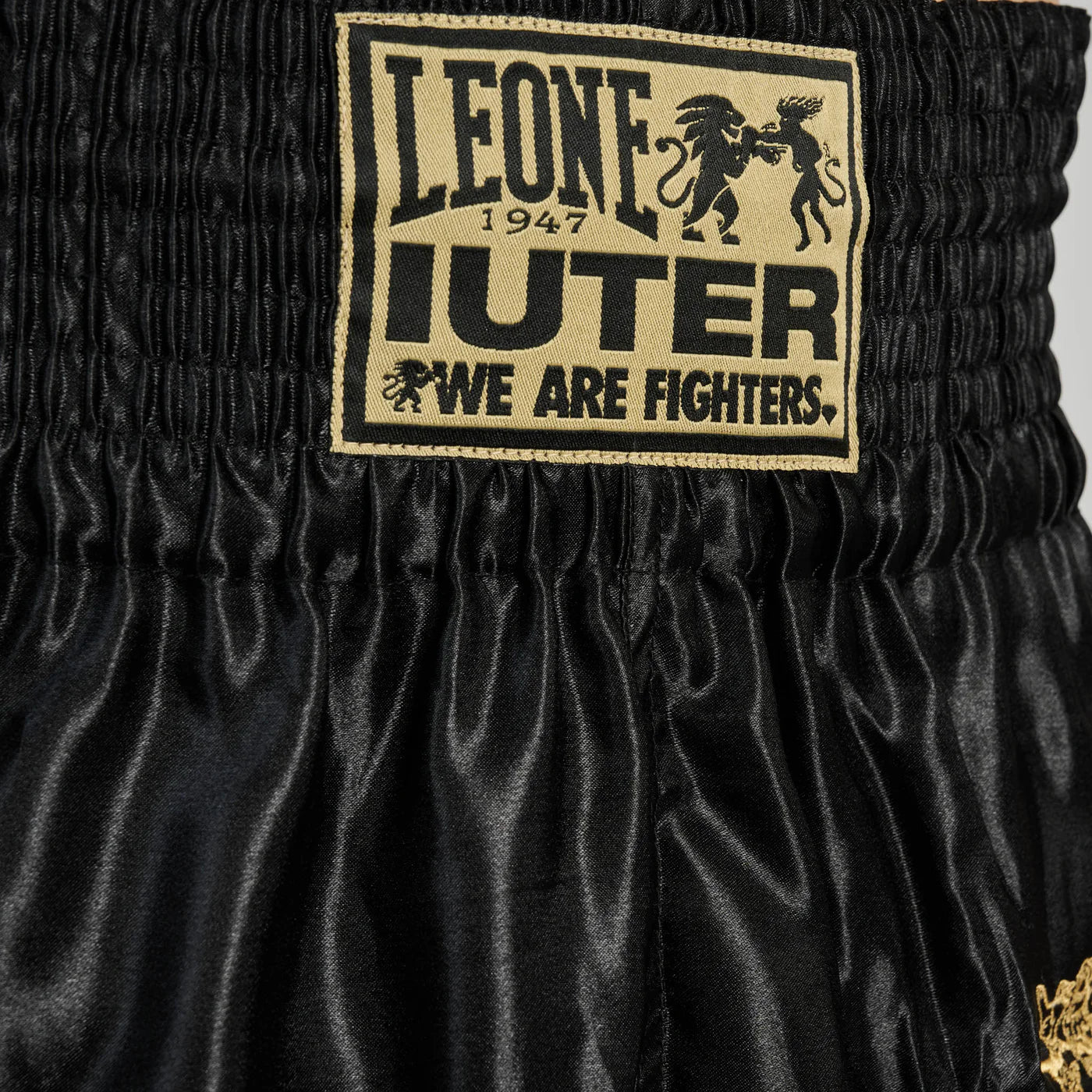 Leone x Iuter Combat Shorts - Schwarz - FIGHTWEAR