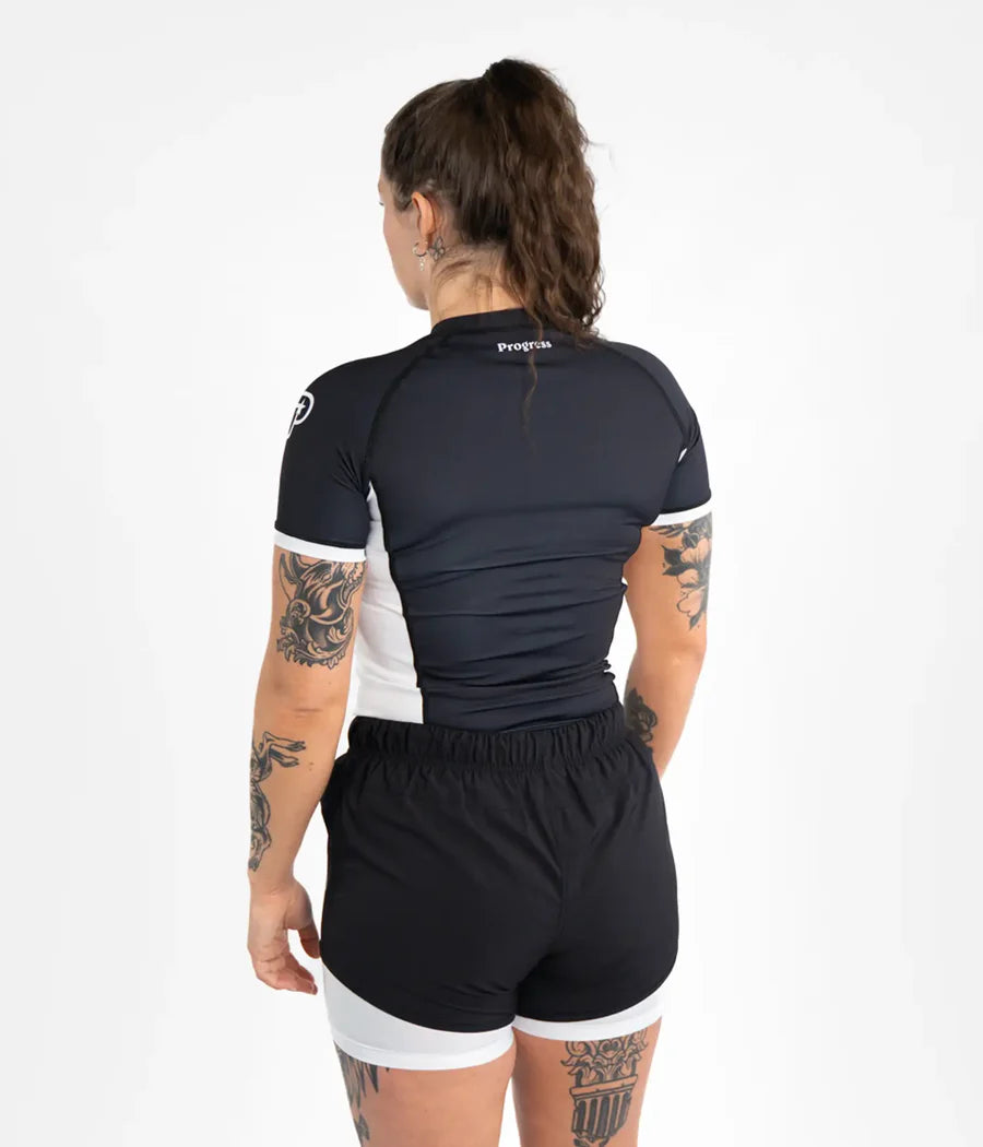 Progress Women's Academy + Rashguard - Schwarz/Weiss