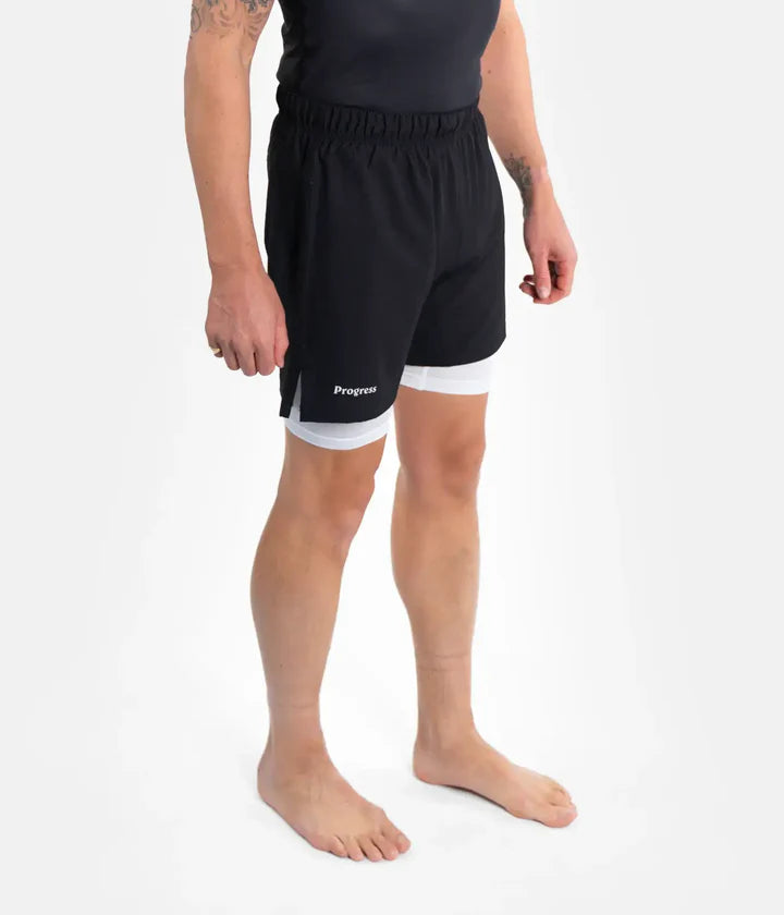 Progress Academy + Schwarz Hybrid Shorts