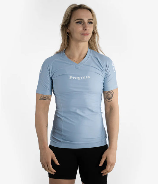 Rashguard Femme Progress Academy+ - Bleu Ciel 