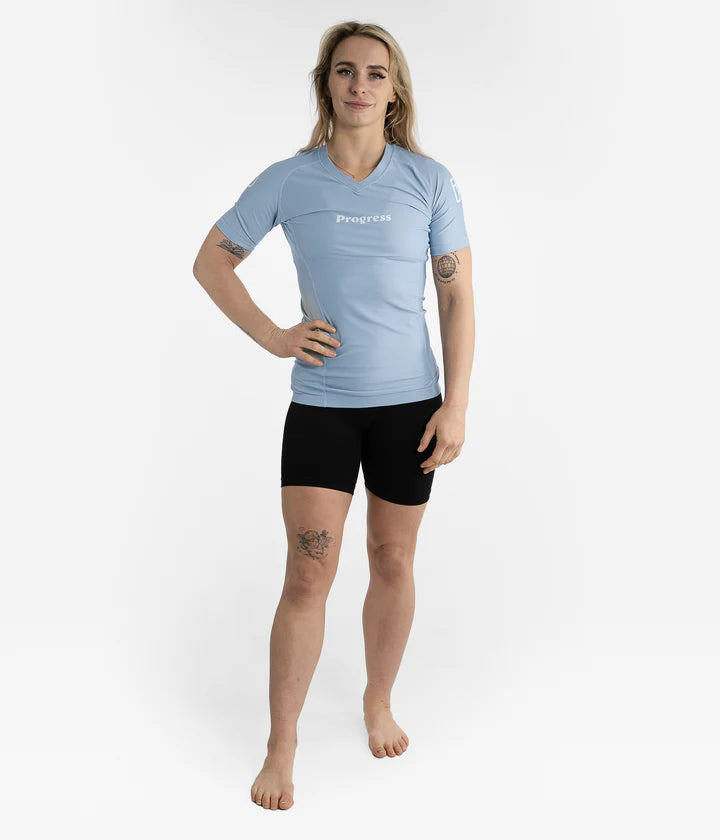 Rashguard Femme Progress Academy+ - Bleu Ciel 