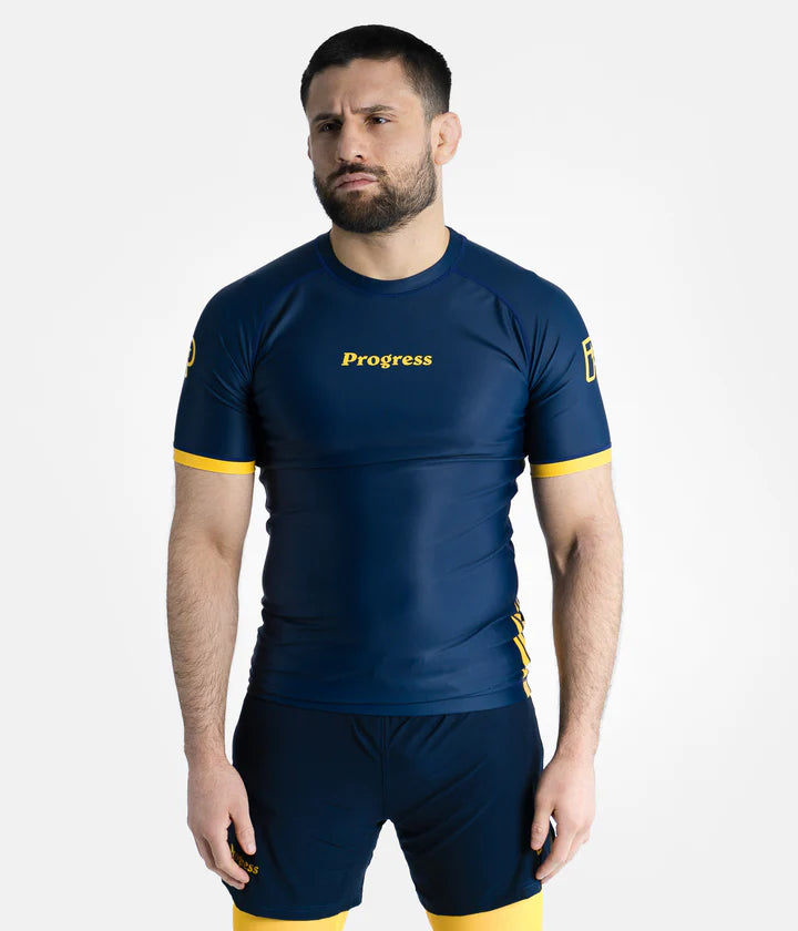 Navy Rashguard Progress Academy + Navy Rashguard – FIGHTWEAR