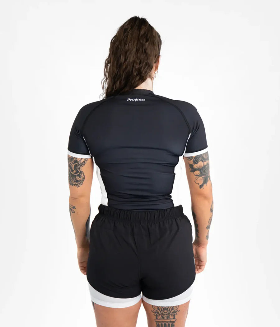 Progress Women's Academy + Rashguard - Schwarz/Weiss