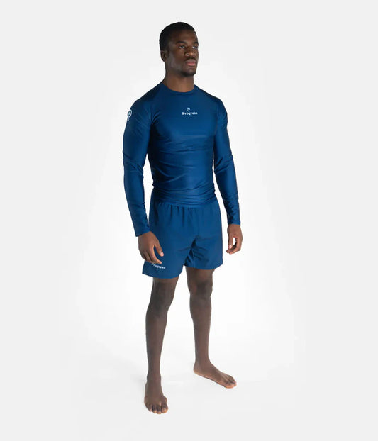 Progress Academy Rashguard Longsleeve - Navy - FIGHTWEAR