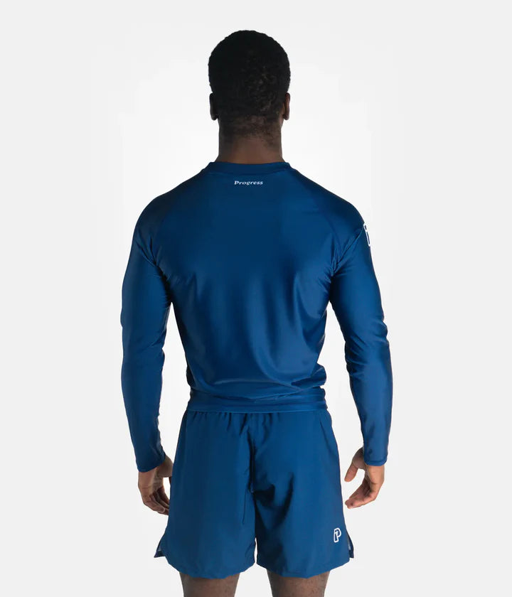 Progress Academy Rashguard Longsleeve - Navy - FIGHTWEAR