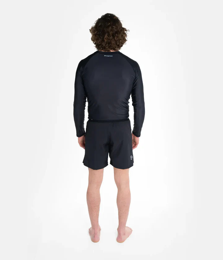 Rashguard à manches longues Progress Academy - Noir