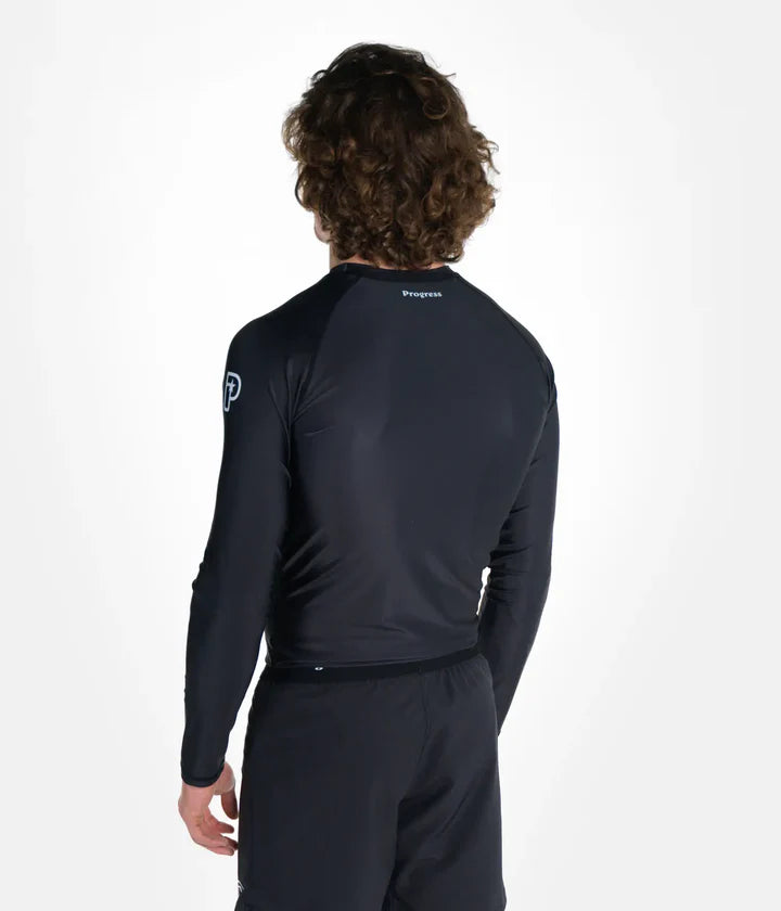 Rashguard à manches longues Progress Academy - Noir