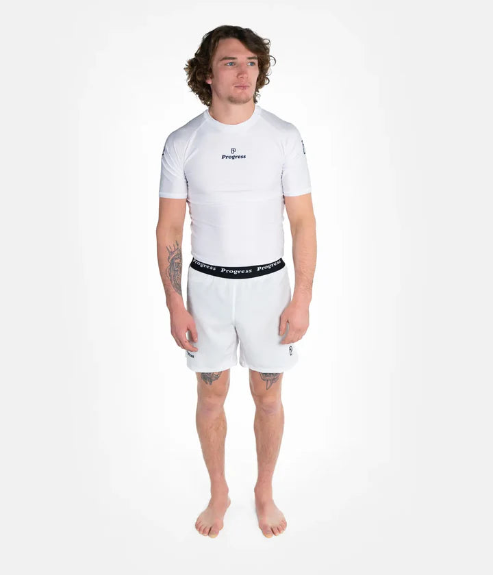 Rashguard Progress Academy - Blanc