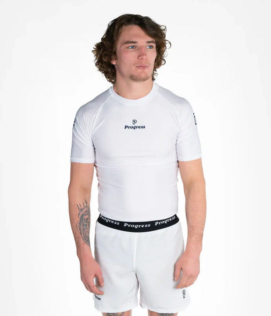 Rashguard Progress Academy - Blanc
