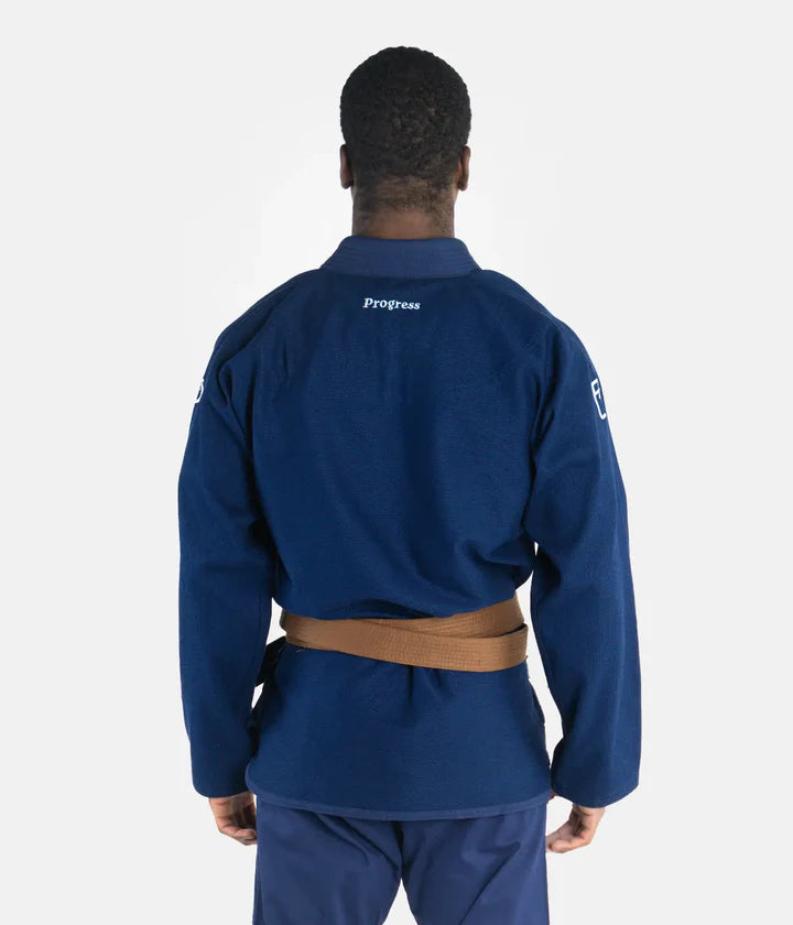 Progress JiuJitsu The Academy Gi - Navy (mit GRATIS Weissgürtel)