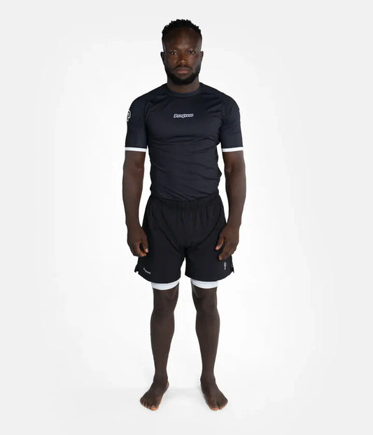 Progress Academy + Rashguard - Schwarz/Weiss