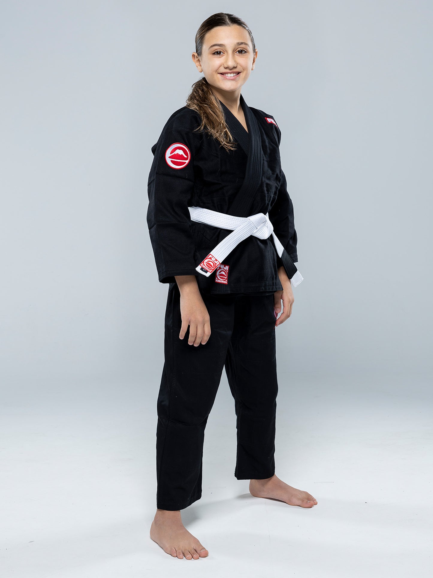 Gi BJJ da competizione per bambini FUJI - Nero