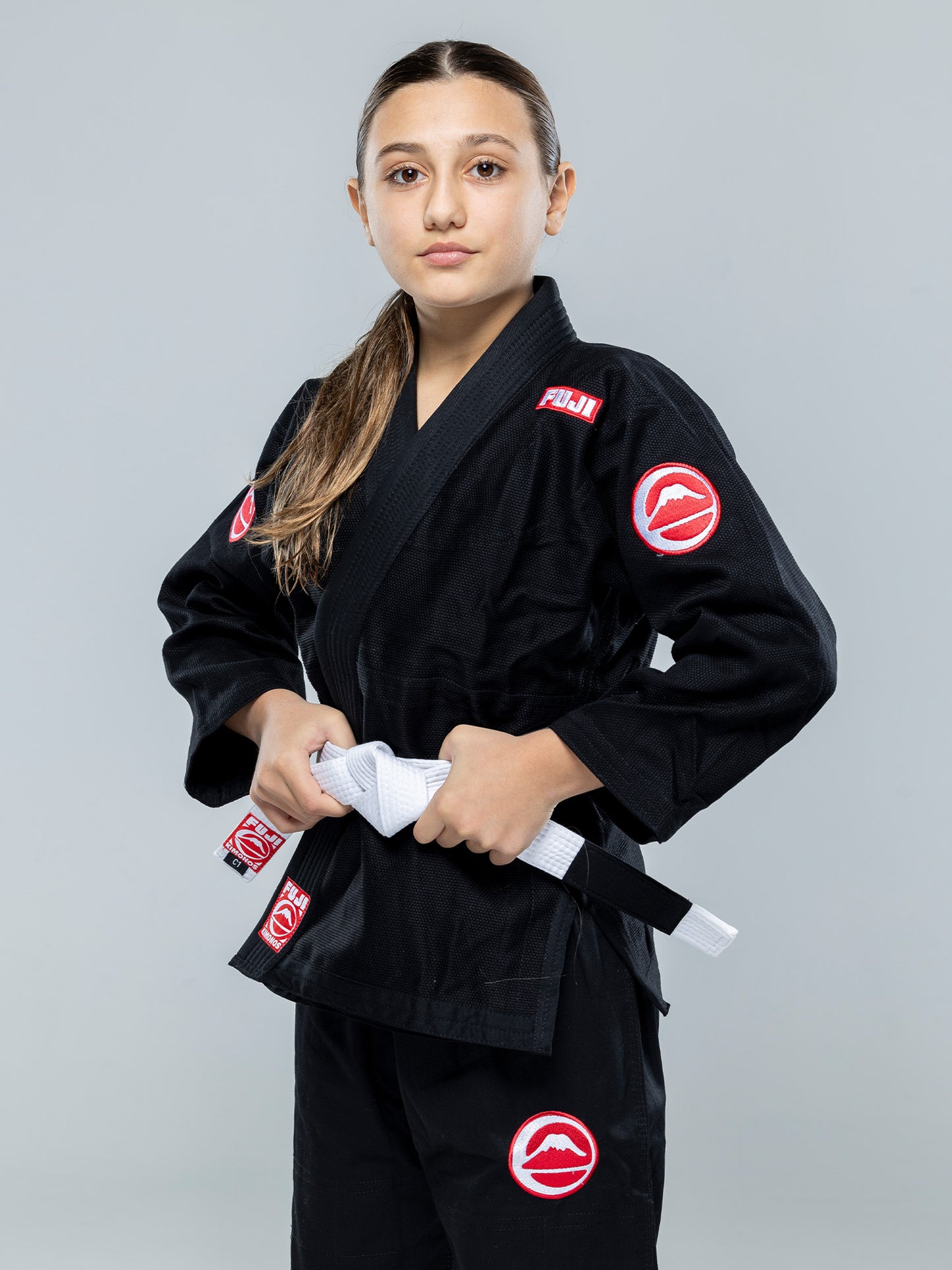 Gi BJJ da competizione per bambini FUJI - Nero