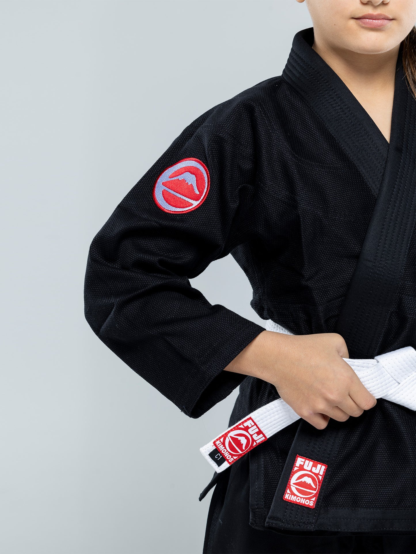 Gi BJJ da competizione per bambini FUJI - Nero