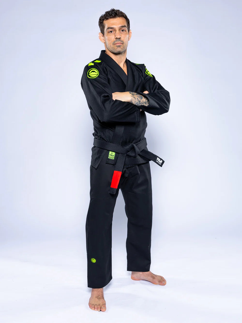 FUJI Baseline 2.0 Slim Fit BJJ Gi - Schwarz-Grün