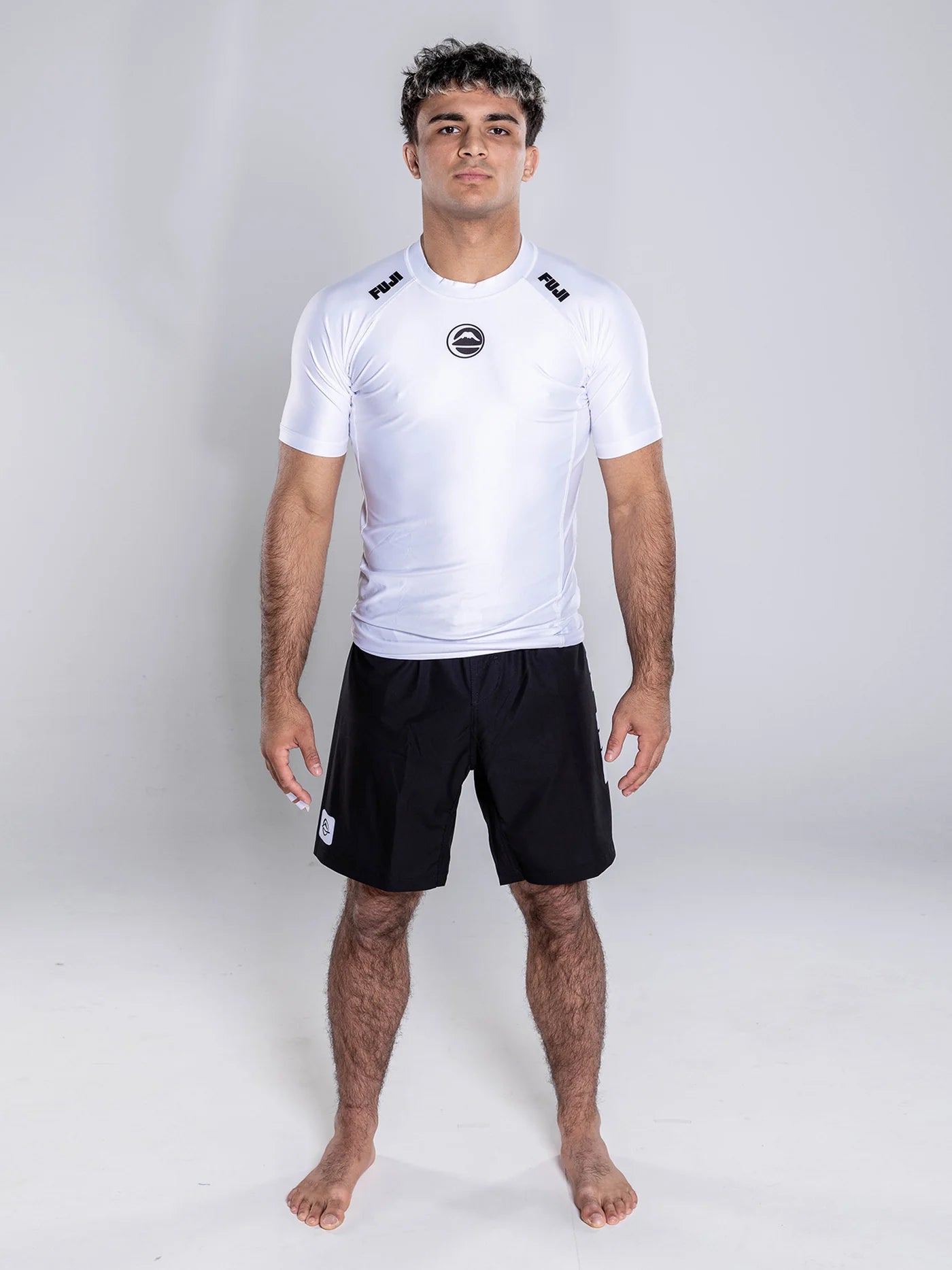 FUJI Baseline 2.0 Short Sleeve Rashguard - Weiss - FIGHTWEAR