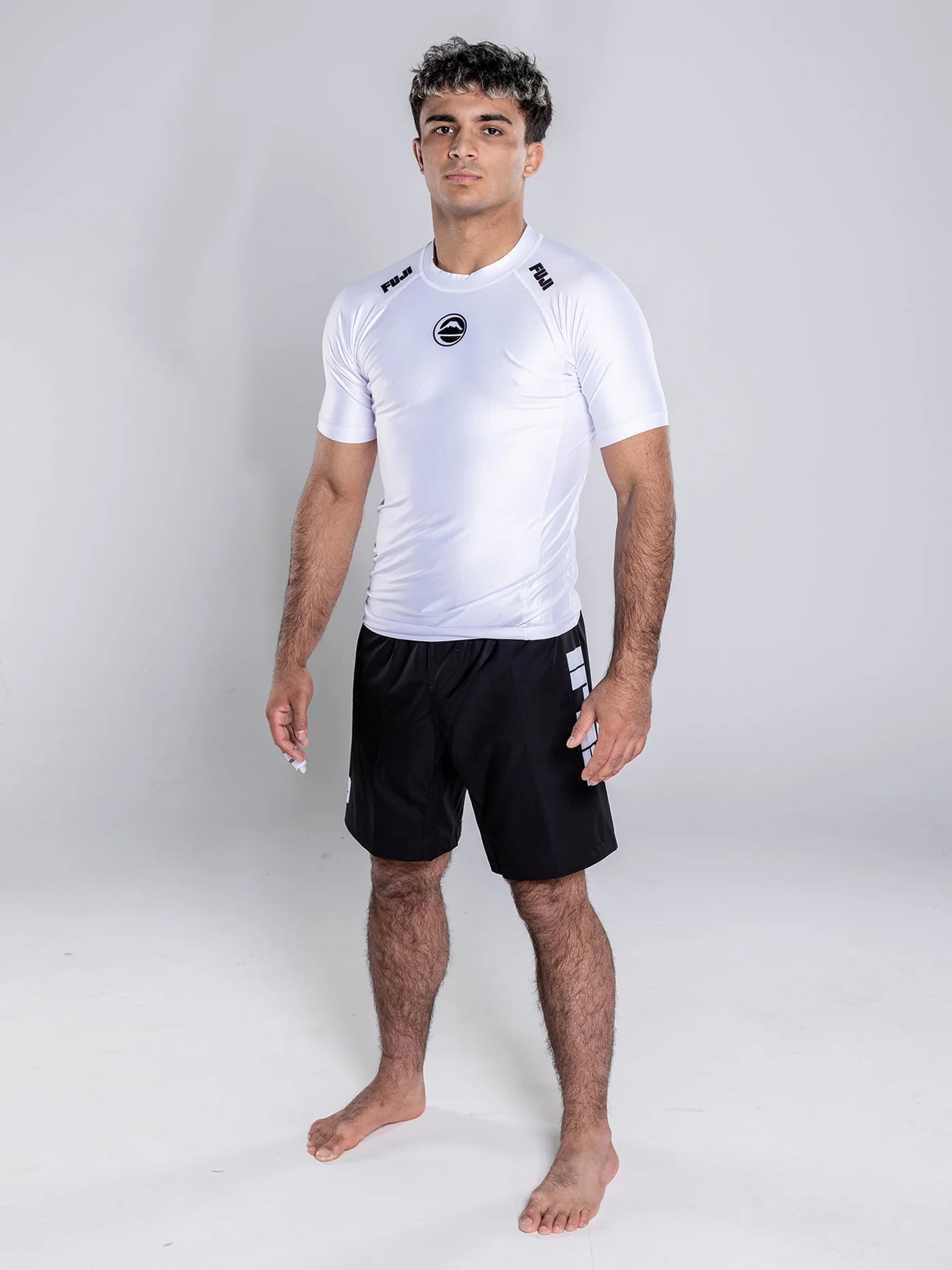 FUJI Baseline 2.0 Short Sleeve Rashguard - Weiss - FIGHTWEAR