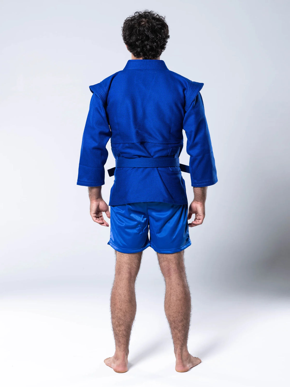 FIAS Sambo Kurtka Jacke Blau mit blauem Gürtel