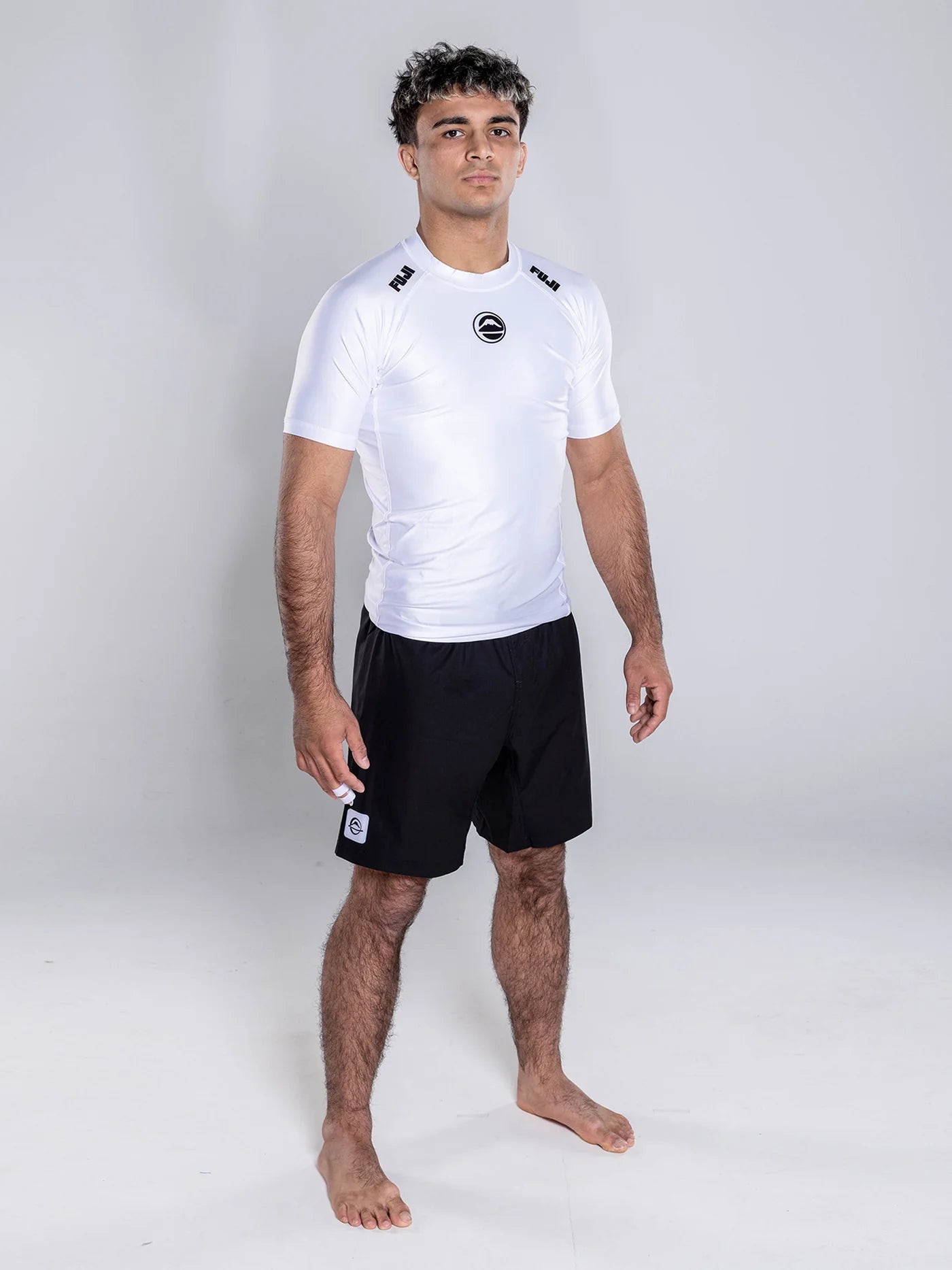 FUJI Baseline 2.0 Short Sleeve Rashguard - Weiss - FIGHTWEAR