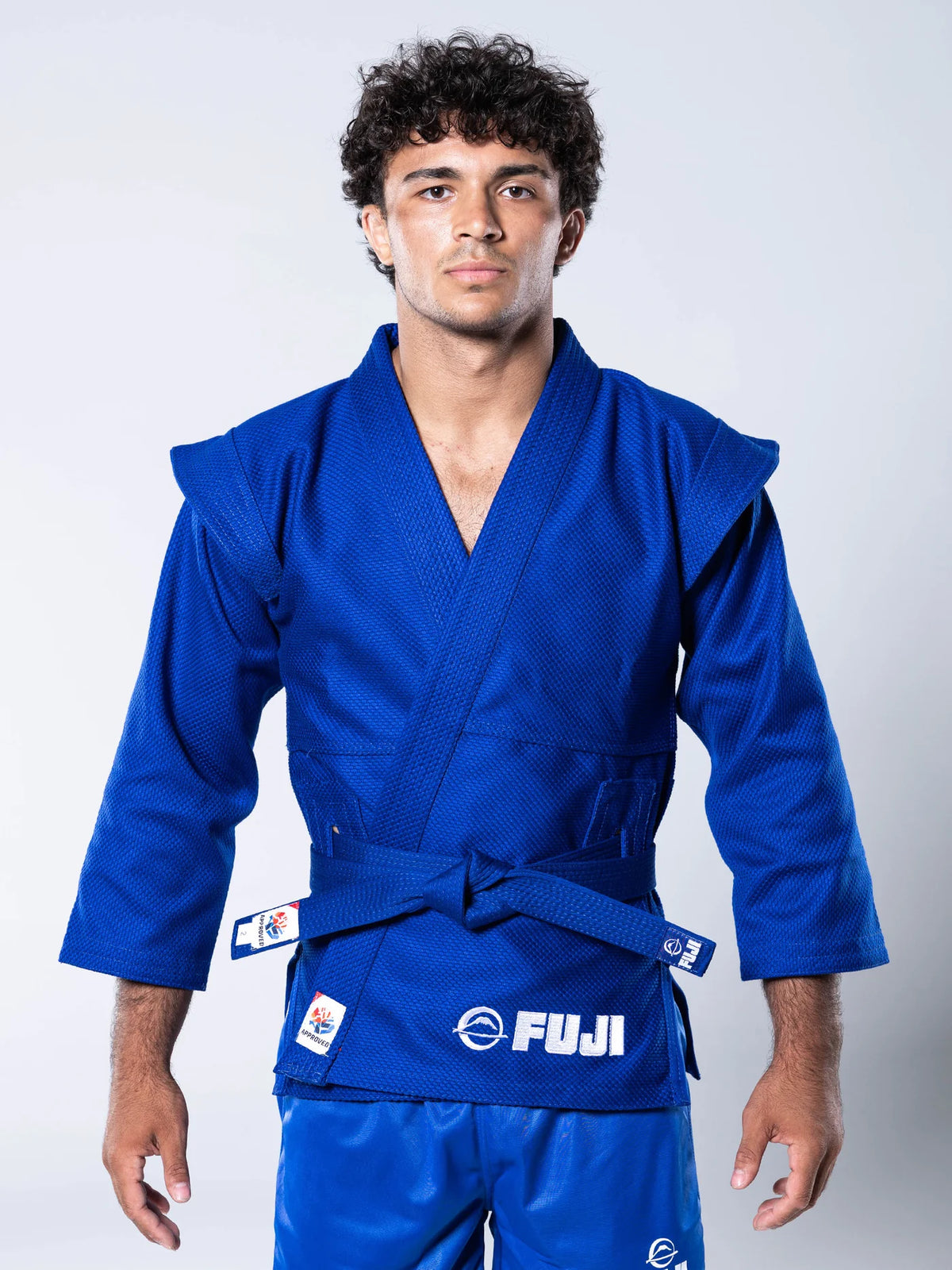 FIAS Sambo Kurtka Jacke Blau mit blauem Gürtel