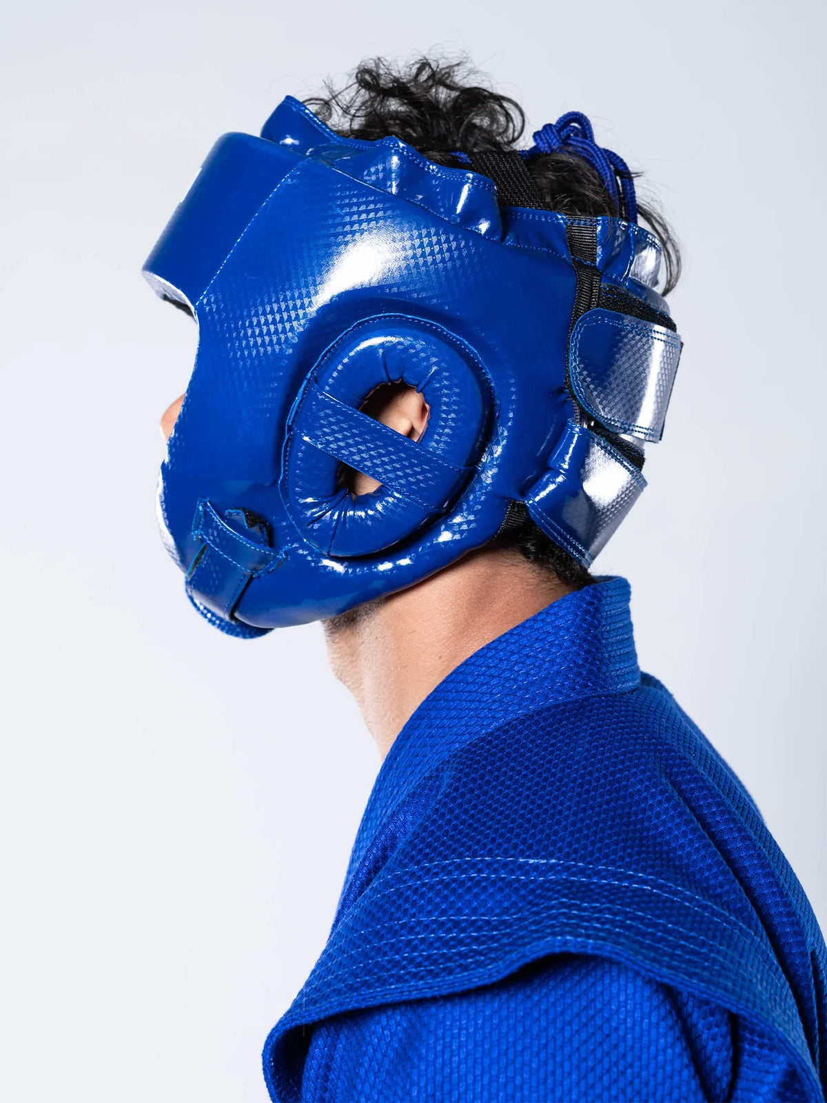 FUJI FIAS Combat Sambo Kopfschutz - Blau