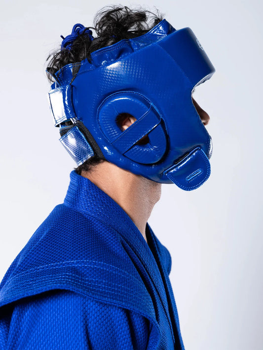 FUJI FIAS Combat Sambo Kopfschutz - Blau