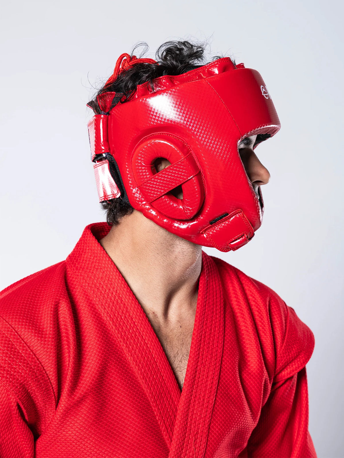 FUJI FIAS Combat Sambo Kopfschutz - Rot