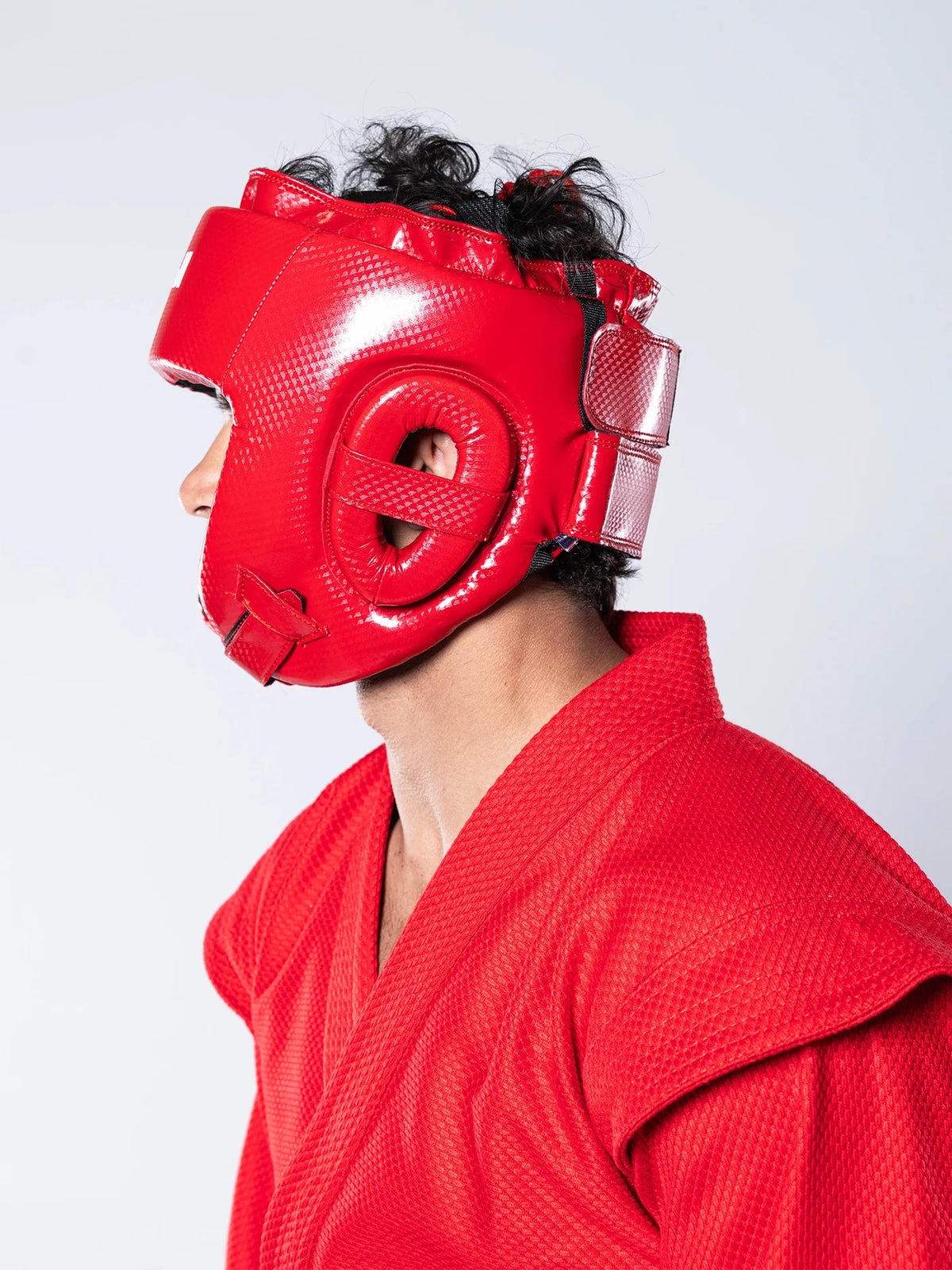 FUJI FIAS Combat Sambo Kopfschutz - Rot