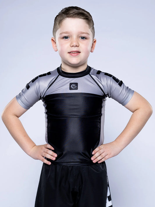 Fuji Kids Competition Ranked Rashguard - Grau - FIGHTWEAR