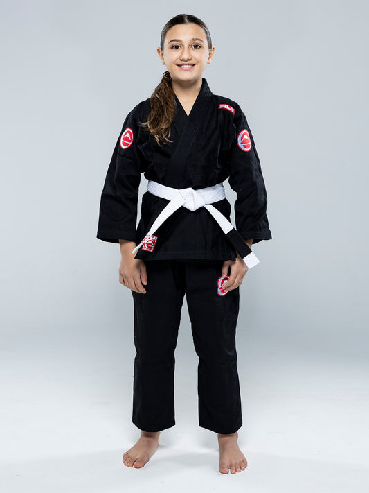 FUJI Kids Competition BJJ Gi - Schwarz