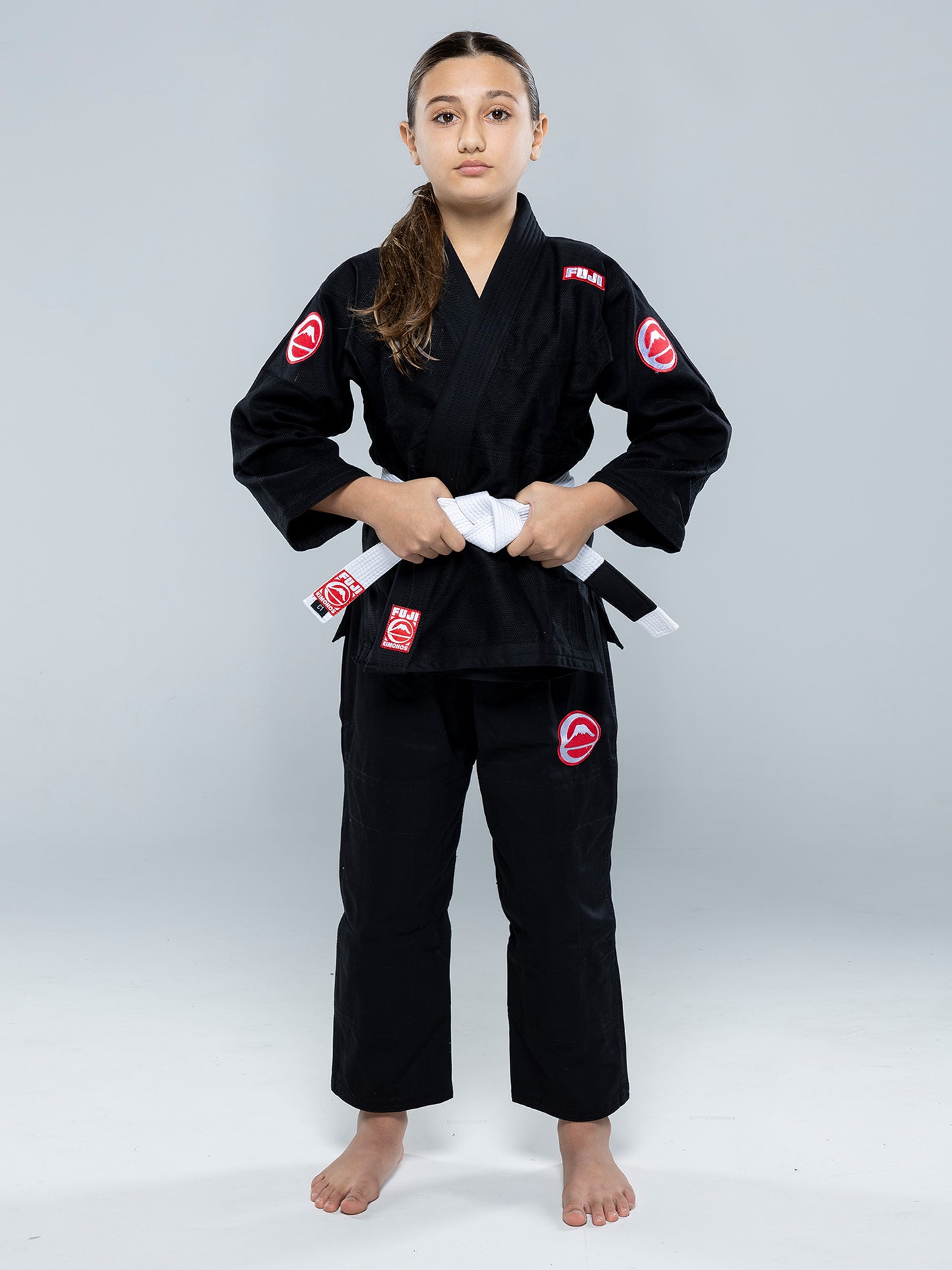 Gi BJJ da competizione per bambini FUJI - Nero