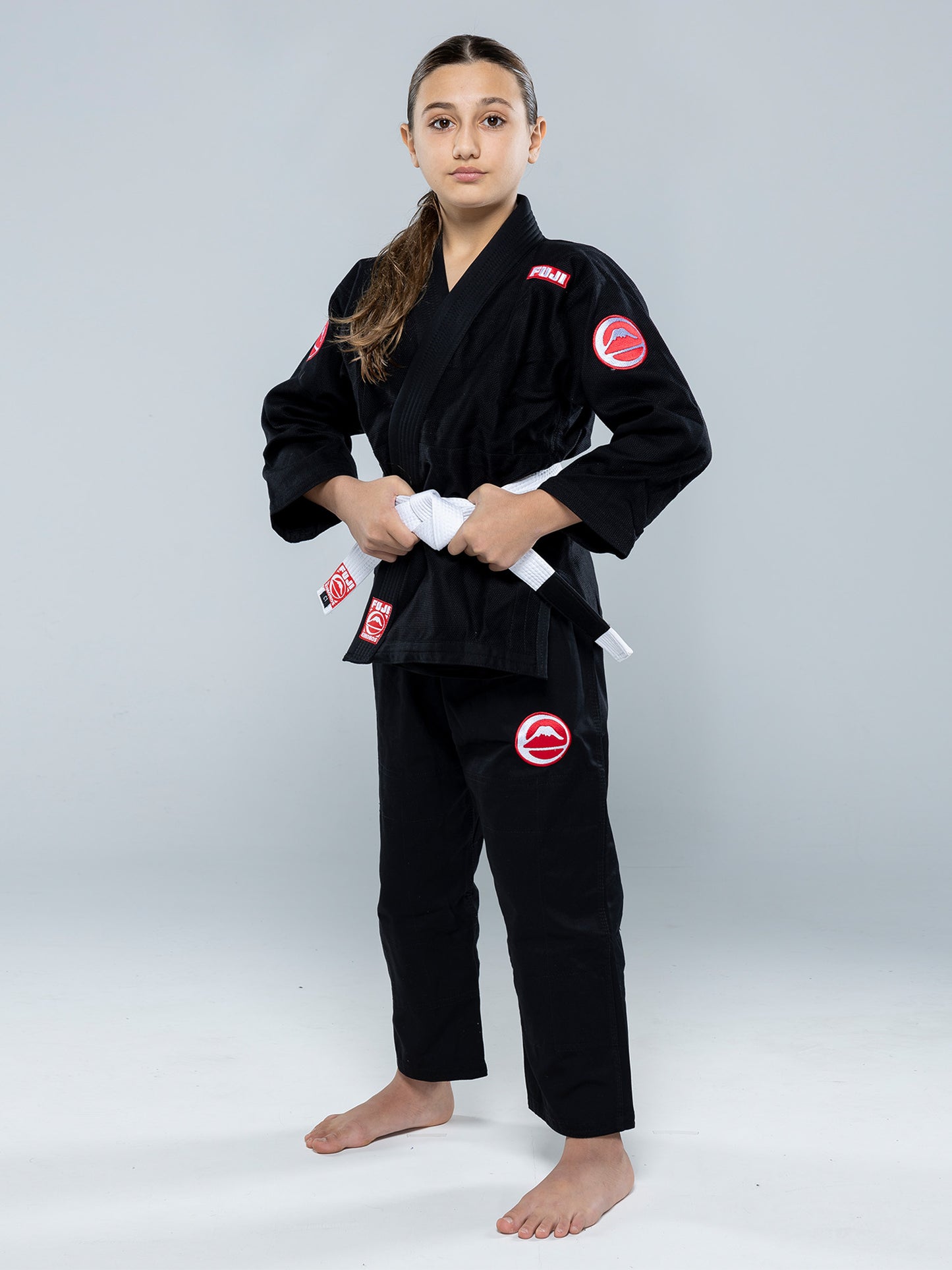 Gi BJJ da competizione per bambini FUJI - Nero