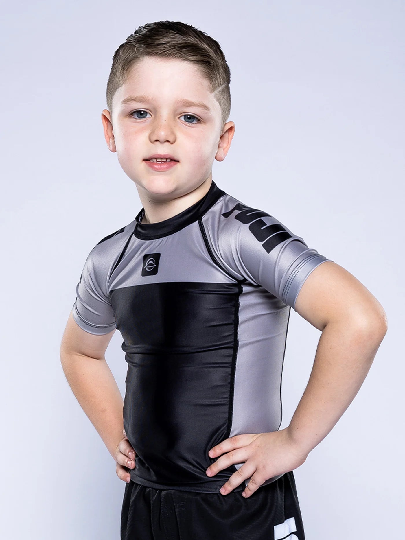 Fuji Kids Competition Ranked Rashguard - Grau - FIGHTWEAR