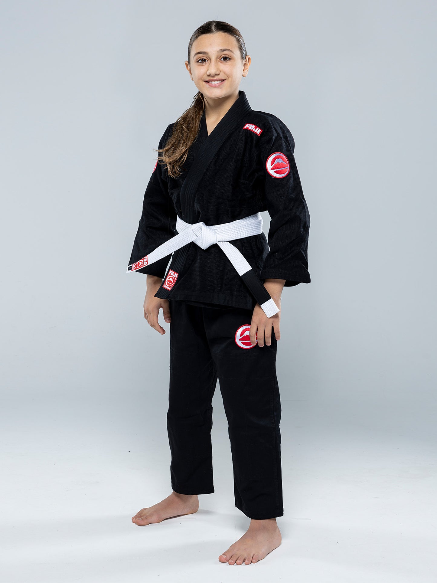 Gi BJJ da competizione per bambini FUJI - Nero