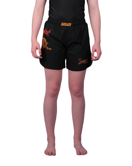 Scramble Burning Tiger Shorts – Kids