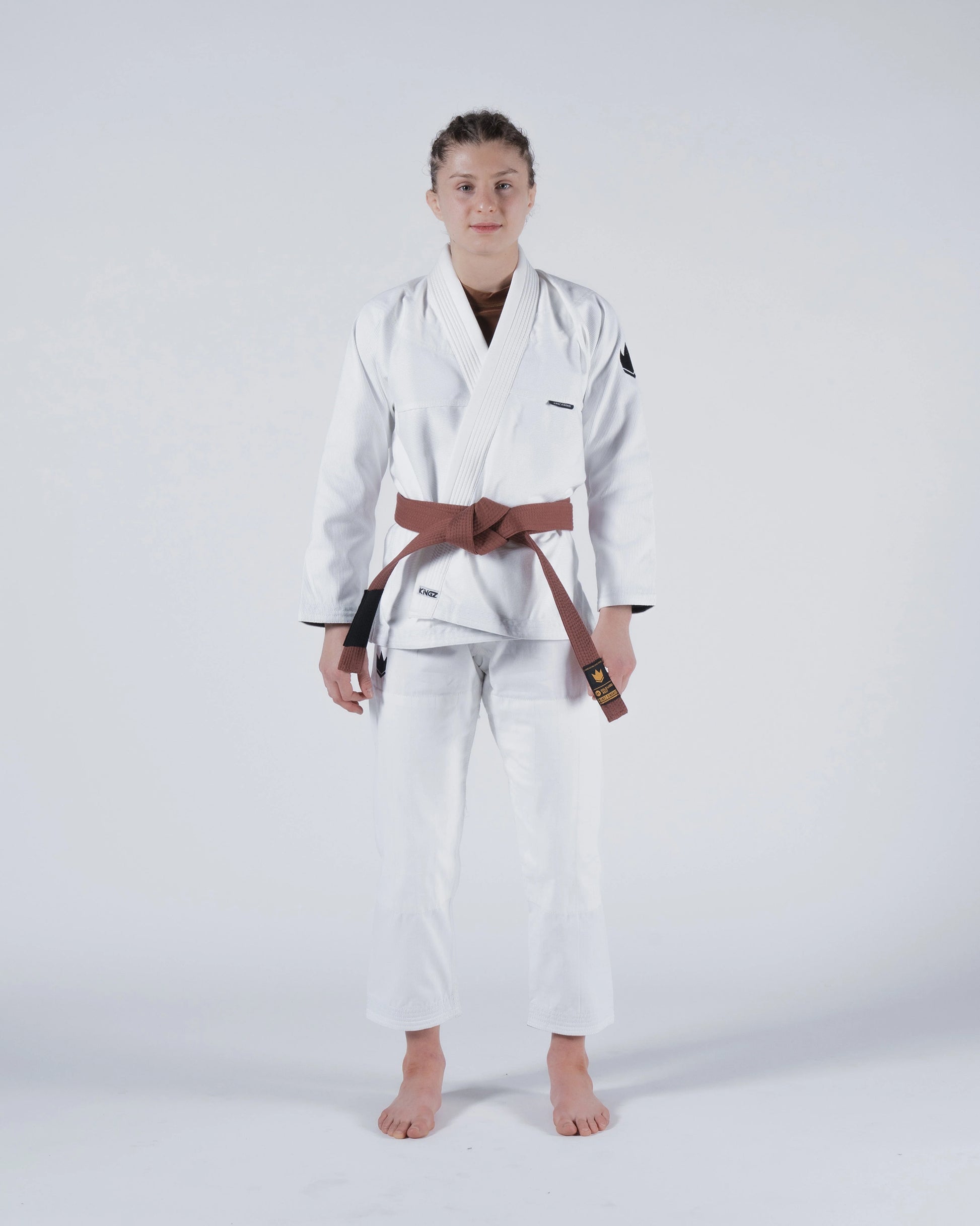 KINGZ Kore V2 Women's Jiu Jitsu Gi - Weiss - FIGHTWEAR