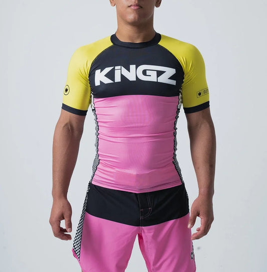 Kingz Retro S/S Rashguard - FIGHTWEAR