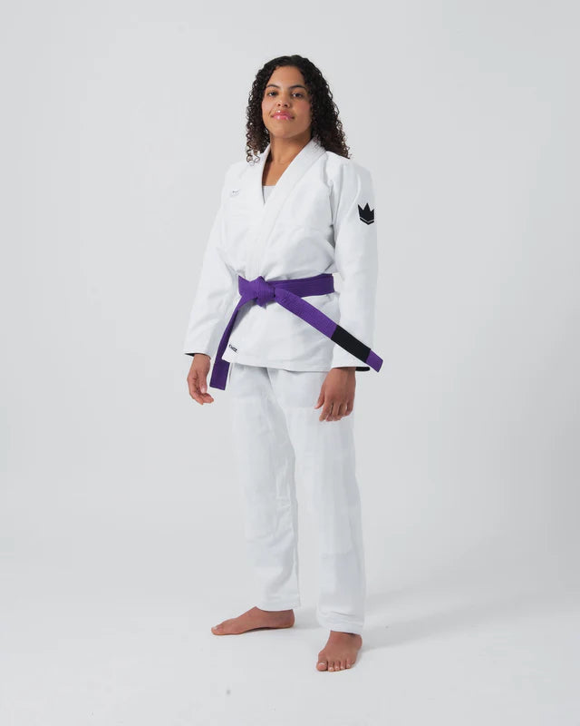 KINGZ Kore V2 Women's Jiu Jitsu Gi - Weiss - FIGHTWEAR